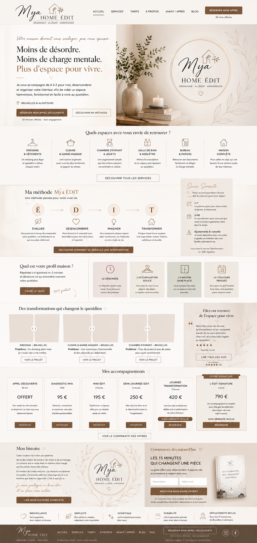 Mya Home Édit — Organiser, alléger, harmoniser